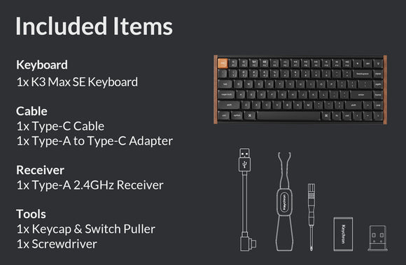 Keychron K3 Max SE Wireless Hot-swappable Wireless Custom