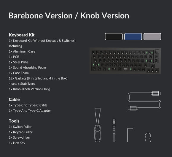 Keychron Q2 Knob QMK 客制化機械鍵盤(旋鈕版本)
