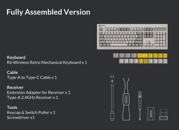 Keychron R6 復古風滿鍵位無線機械鍵盤