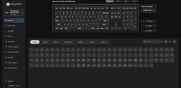 Keychron V6 Ultra 8K Wireless Custom Mechanical Keyboard