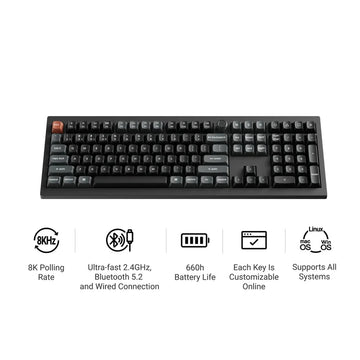 Keychron V6 Ultra 8K Wireless Custom Mechanical Keyboard - 0