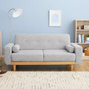 Aurora 北歐小戶型實木布藝梳化-1