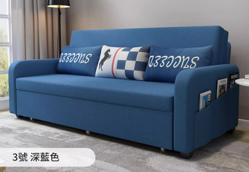 Buy 深藍色 LF071 Helmi Multifunctional Storage Fabric Sofa Bed