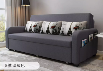 Buy 深灰色 LF071 Helmi Multifunctional Storage Fabric Sofa Bed