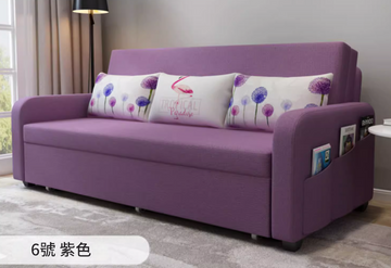 Buy 紫色 LF071 Helmi Multifunctional Storage Fabric Sofa Bed