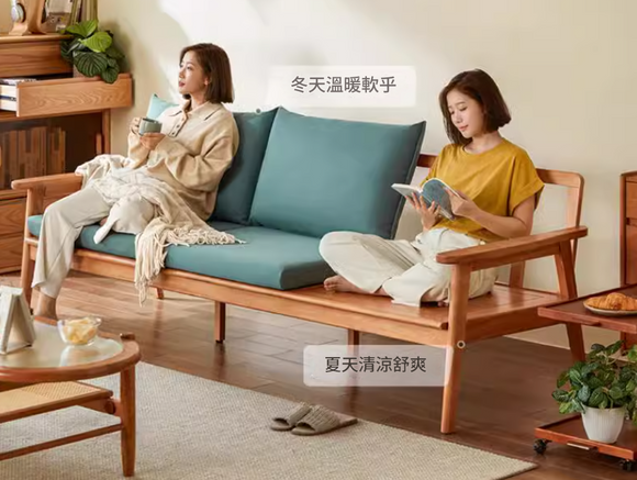 Sakura 日式實木沙發小戶型