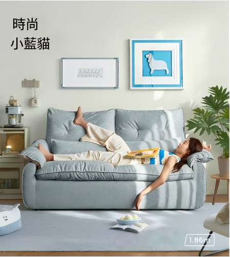 LS007 Specchio 小户型家居猫抓布艺梳化