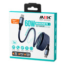 M2K 60W 磁吸線1M【Type-C to C 】- 灰藍色-3
