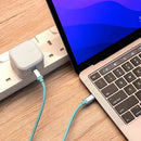 M2K摺充-摺腳雙TYPE-C GaN45W迷你快速充電器 - 綠色-7