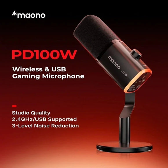 Maono PD100W Wireless & Wired Microphone