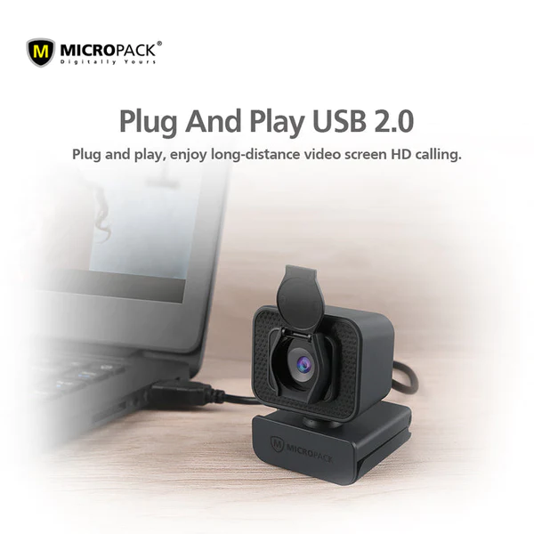 Micropack 1080P FHD Webcam With Cover