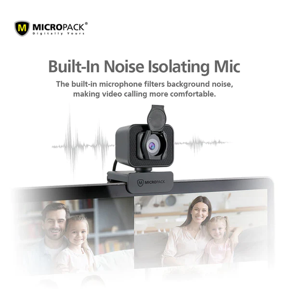 Micropack 1080P FHD Webcam With Cover