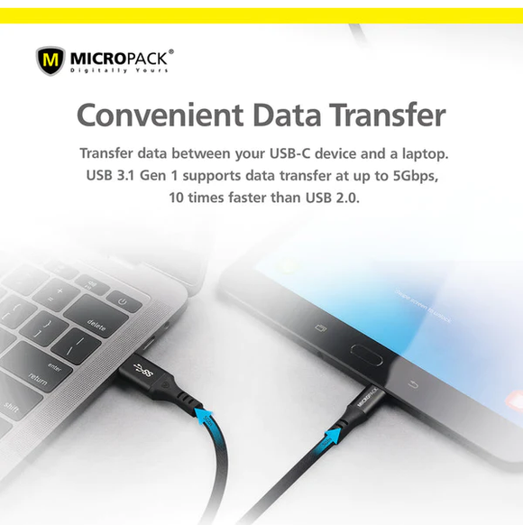 Micropack Charge _ Sync USB-A To USB-C Cable