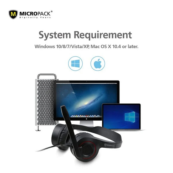 Micropack 立體聲耳機 (USB-A)