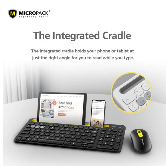 Micropack iFREE Pro 2 - 2.4G/藍牙無線鍵盤和滑鼠組合