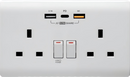 PDQC 孖蘇 Type C/USB電制 (光面白)-2