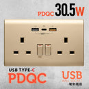 PDQC 孖蘇 Type C/USB電制 (香濱金)-1
