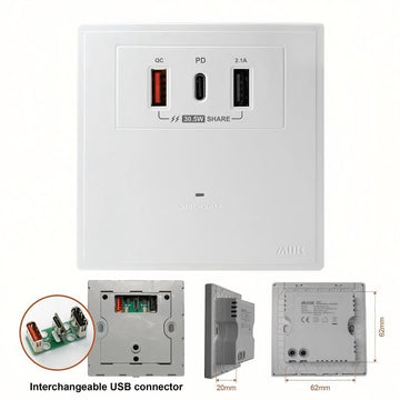 PDQC Type C/USB充電插座 (Power Station) - 0