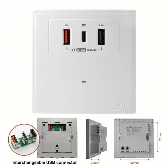 PDQC Type C/USB充電插座 (Power Station)
