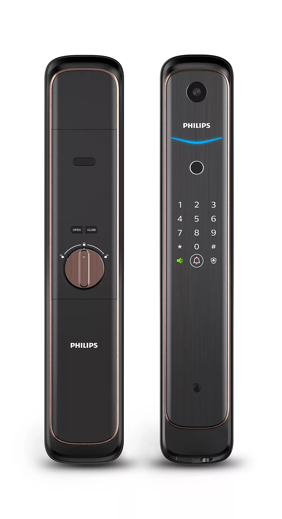 Philips Easykey DDL702V Copper Red 紅古銅 視像智能鎖 (包基本安裝#) - 0