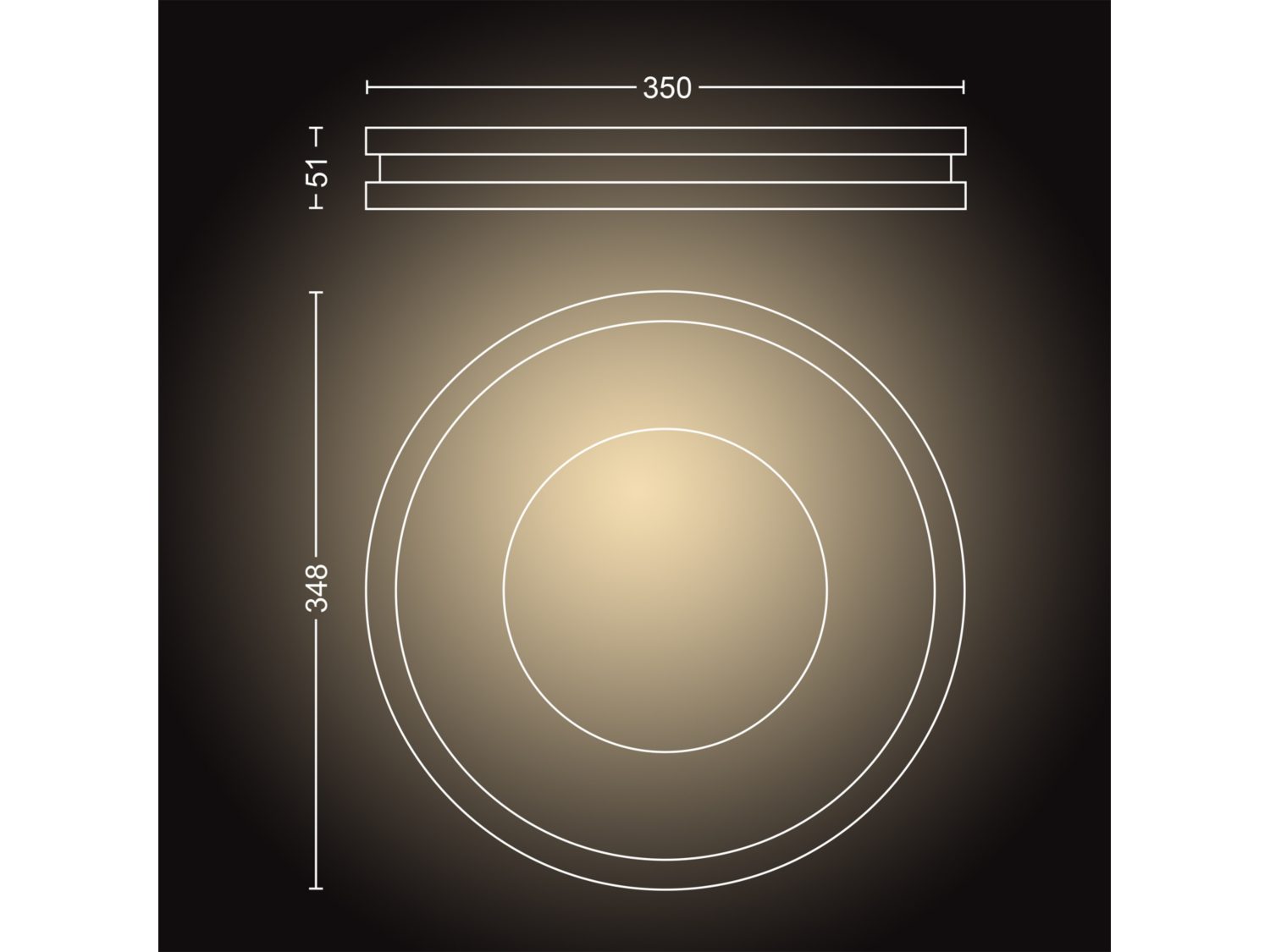 Philips 32610 Hue Being 黃白光吸頂燈 銀色 (藍牙版)