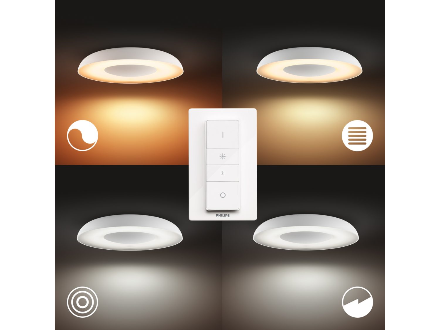 Philips 32613 Hue Still 黃白光吸頂燈 白色 (藍牙版)