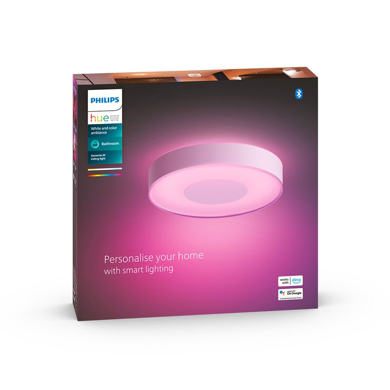 Philips 41167 Hue Xamento M 彩光吸頂燈 白色 IP44 (藍牙版)