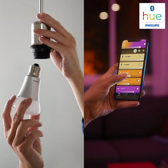Philips Hue 11W A60 E27 Bluetooth Smart Bulb (White and Colour Ambiance)