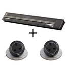 eubiq RH2黑色嵌入式電力軌道套裝STARTER KIT-1