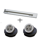 eubiq RH3銀色嵌入式窄身電力軌道套裝STARTER KIT (訂造傢俬專用）-1