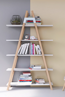 Tarina A字形實木落地置物架 Book Cabinet-2