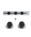 eubiq SH2 銀色窄身外掛式明裝電力軌道套裝STARTER KIT-1