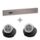 eubiq SH3 香檳銀色外掛式明裝電力軌道套裝STARTER KIT-1