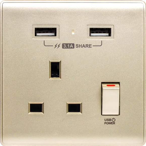 【香濱金】 USB 單蘇《3.1A》色彩系列