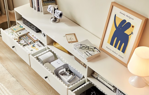 Vision 白色簡約落地電視櫃( 現貨 )