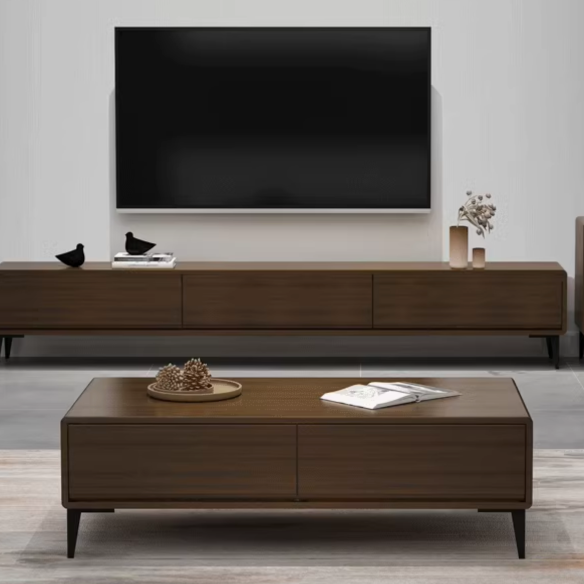 Manty 實木三抽屜電視櫃 TV Cabinet