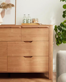 Bella 原木色七斗門橫櫃 Bedroom Cabinet-2