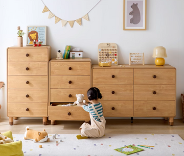 Moda 實木紅橡木兒童斗門抽屜 Bedroom Cabinet - 0
