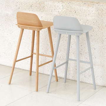 Lounge 簡約實木吧椅