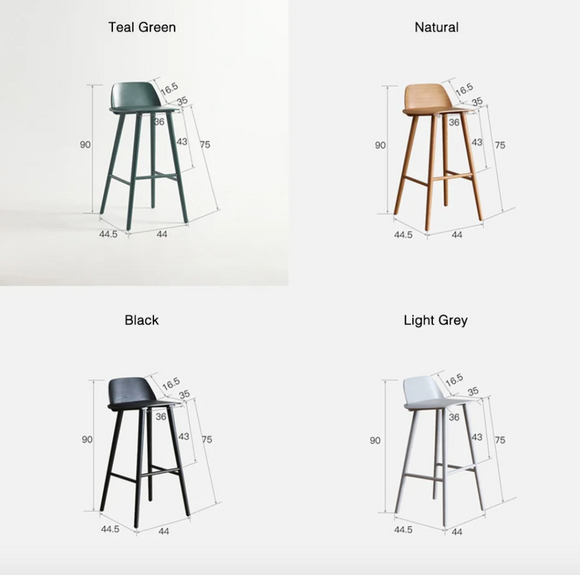 Lounge 簡約實木吧椅