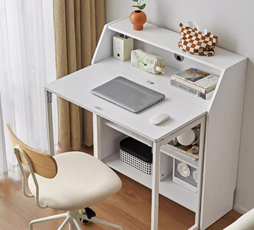 Buy 白色 LL015 Tehoja Foldable Small Computer Desk