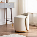 Asuka 優雅米白色妝櫈-1