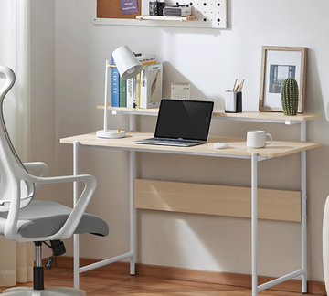 Menest 現代簡約雙層電腦桌 - 0