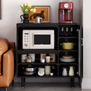 Lepo-B 簡約多用途黑色餐邊櫃-1