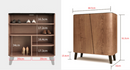 Sfilata 北歐胡桃色鞋櫃-5