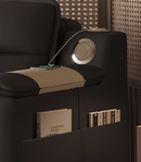 Lumi 貓抓皮高級黑折疊沙發床兩用可收納沙發-4