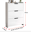 Koti 超薄鞋櫃家用門口入戶翻斗玄關櫃-7