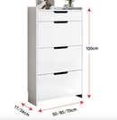 Koti 超薄鞋櫃家用門口入戶翻斗玄關櫃-8