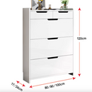 Koti 超薄鞋櫃家用門口入戶翻斗玄關櫃-9