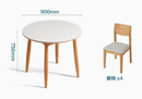 Halla 實木腳圓形餐桌-11